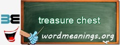 WordMeaning blackboard for treasure chest
